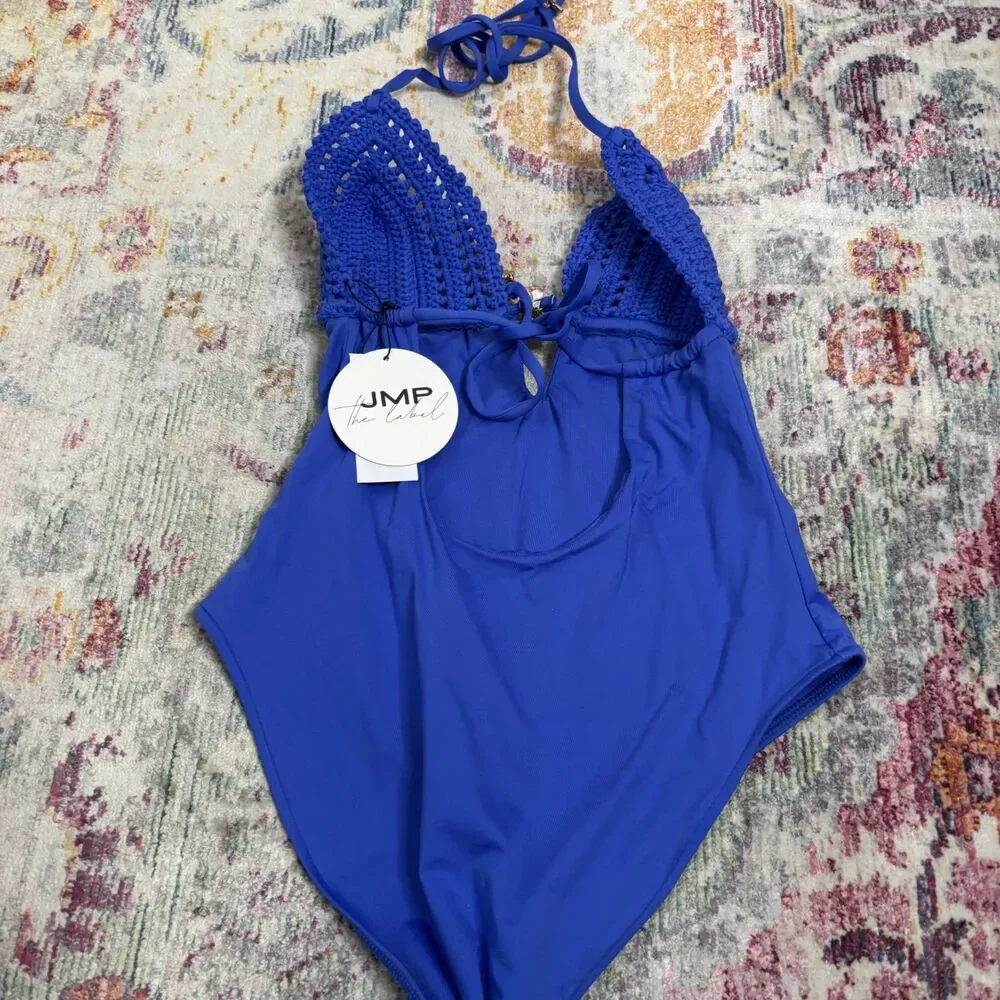 JMP The Label Crochet One Piece Swimsuit